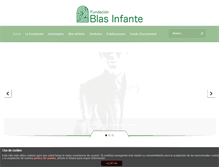 Tablet Screenshot of fundacionblasinfante.org
